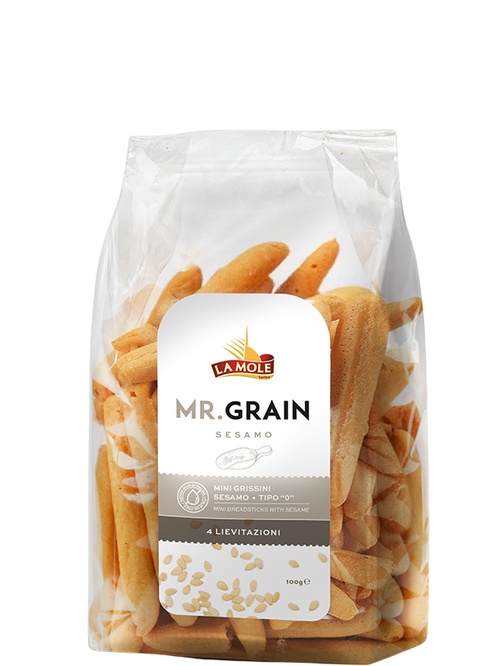 Міні грисині з кунжутом, Mr. Grain, 100г Міні грисині з кунжутом, Mr. Grain, 100г фото