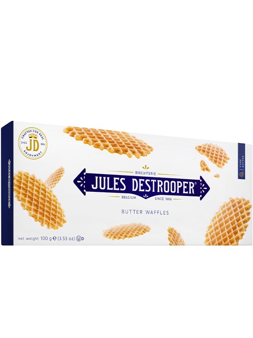 Вафлі вершкові Butter Waffles, Jules Destrooper, 100г Вафлі вершкові Butter Waffles, Jules Destrooper, 100г фото