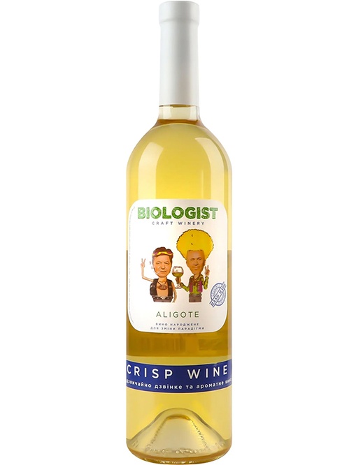 Вино Аліготе Крісп / Aligote Crisp, Biologist, біле сухе 0.75л фото