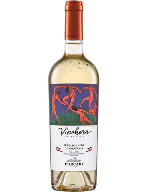 Вино Вінохора, Фетяска Албе і Шардоне / Vinohora, Feteasca Alba & Chardonnay, Purcari, біле сухе 0.75л Вино Вінохора, Фетяска Албе і Шардоне / Vinohora, Feteasca Alba & Chardonnay, Purcari, біле сухе 0.75л фото