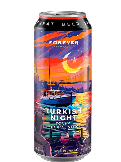 Пиво Туркіш Найт, Форевер / Turkish Night, Forever, Volynski Browar, ж/б, 7%, 0.5л Пиво Туркіш Найт, Форевер / Turkish Night, Forever, Volynski Browar, ж/б, 7%, 0.5л фото