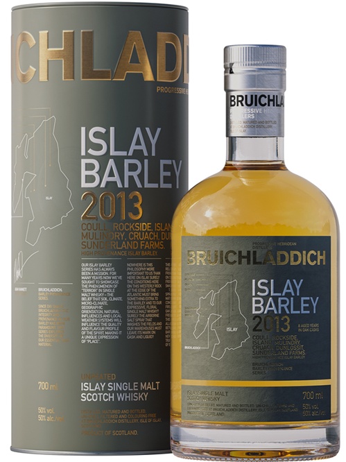 Віскі Айла Барли, Брукладді / Islay Barley, Bruichladdich, 2013 рік, 50%, 0.7л, в тубусі фото