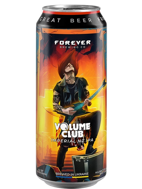 Пиво Волюм Клаб, Форевер / Volume Club, Forever, Volynski Browar, з/б, 7%, 0.5л Пиво Волюм Клаб, Форевер / Volume Club, Forever, Volynski Browar, з/б, 7%, 0.5л фото