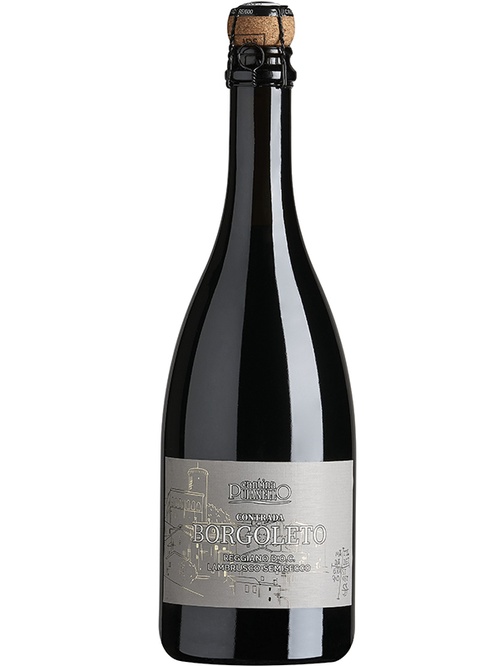Ігристе вино Ламбруско Реджано, Контрада Борголето / Lambrusco Reggiano, Contrada Borgoleto, Cantina Puianello, червоне напівсолодке 0.75л фото
