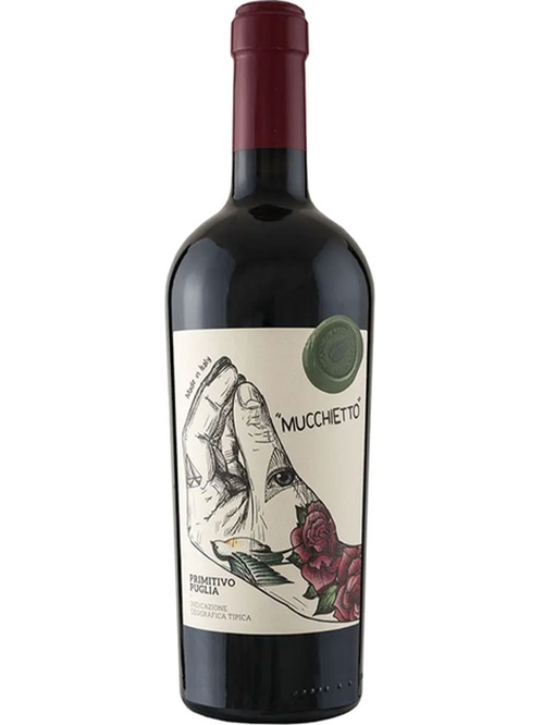Вино Примітиво Мукетто / Primitivo Mucchietto, Pasqua, червоне сухе 0.75л фото