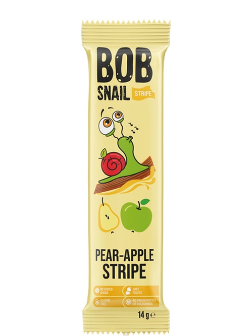 Пастила натуральная со вкусом яблока и груши, Bob Snail, 14г Пастила натуральная со вкусом яблока и груши, Bob Snail, 14г фото