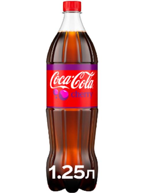 Напій Кока-Кола, Чері / Coca-Cola, Cherry, ПЕТ, 1.25л фото