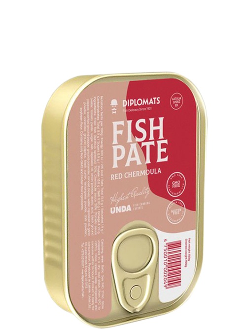 Паштет із копчених шпрот з червоним соусом Чермула, Diplomats, 100г Паштет із копчених шпрот з червоним соусом Чермула, Diplomats, 100г фото