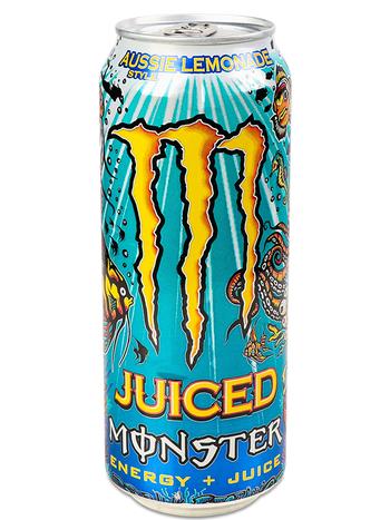Monster Energy Aussie Lemonade 0.5л купити енергетик з соком | OKWINE