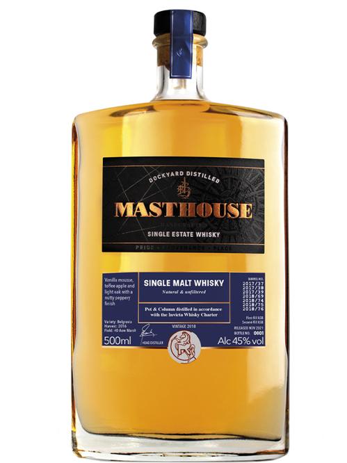 Віскі Мастхаус, Сінгл Молт, Колумн Дістілд / Masthouse, Single Malt, Column Distilled, 45%, 0.5л Віскі Мастхаус, Сінгл Молт, Колумн Дістілд / Masthouse, Single Malt, Column Distilled, 45%, 0.5л фото
