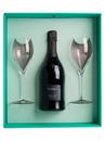Ігристе вино Ла Джара, Пино Нуар, Блан де Нуар / La Jara, Pinot Noir, Blanc de Noir, біле брют 0.75л, в подарунковій коробці + 2 келихи Photo 2