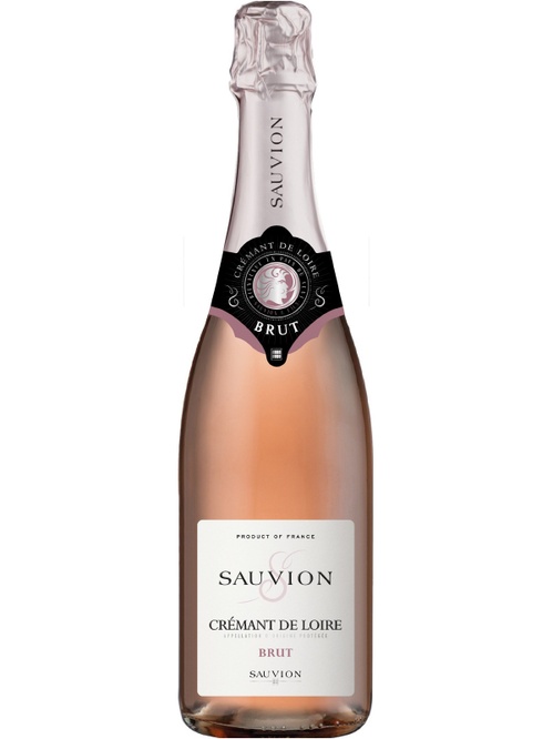 Ігристе вино Креман де Луар, Розе / Cremant de Loire, Rose, Sauvion, рожеве брют 0.75л фото