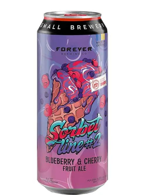 Пиво Чорниця та Вишня, Форевер / Blueberry & Cherry, Forever, Volynski Browar, з/б, 4.5%, 0.5л Пиво Чорниця та Вишня, Форевер / Blueberry & Cherry, Forever, Volynski Browar, з/б, 4.5%, 0.5л фото