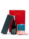 Набор Шампанское EPC Brut с инжиром в шоколаде Nia Chocolate и букетом из сухоцветов Photo 2