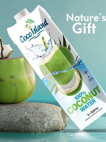 Coco Island купити кокосову воду 1л з доставкою | OKWINE