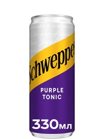 Напій газований Швепс, Перпл Тонік / Schweppes, Purple Tonic, 0.33л фото
