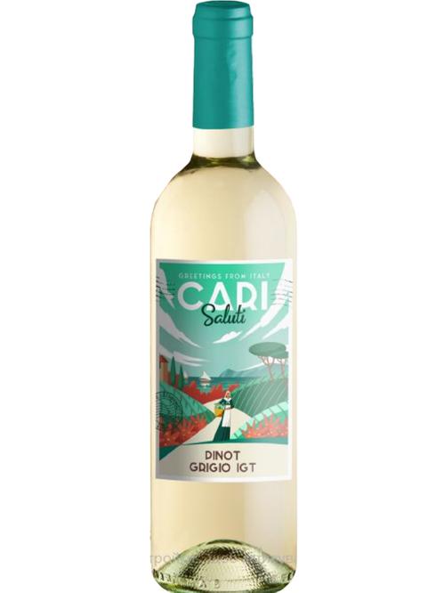 Вино Карі Салуті, Піно Гріджио Лаціо / Cari Saluti, Pinot Grigio Lazio, біле сухе 0.75л фото