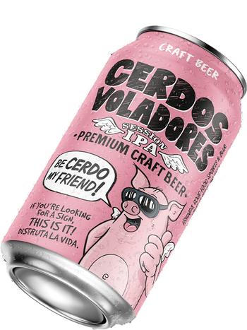 Cerdos Voladores Session IPA купить светлое пиво 0.33л | OKWINE