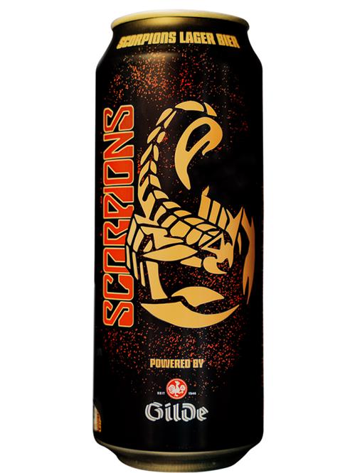 Пиво Скорпионс Лагер, Гилд / Scorpions Lager, Gilde, ж/б, 4.8%, 0.5 л фото