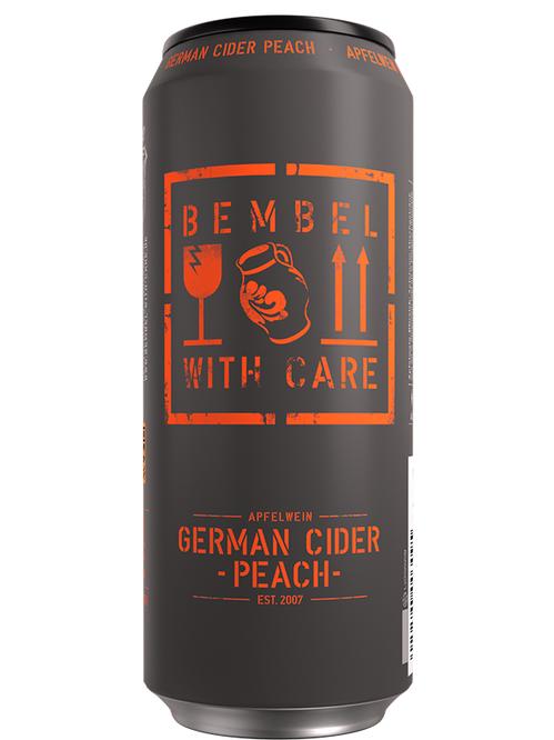 Напій на основі сидру Апфельвайн Піч / Apfelwein Peach, Bembel With Care, з/б, 3.6%, 0.5л фото