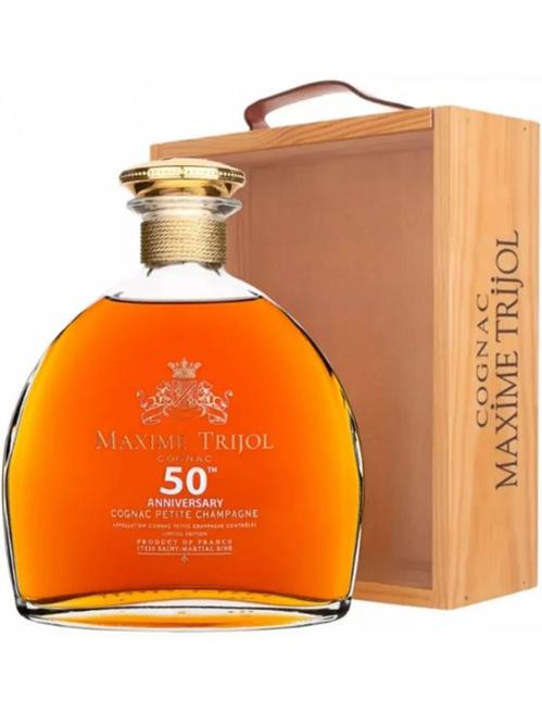 Коньяк Максим Тріжоль, Пті Шампань / Maxime Trijol, Petite Champagne, 50 років, 40%, 0.7л фото