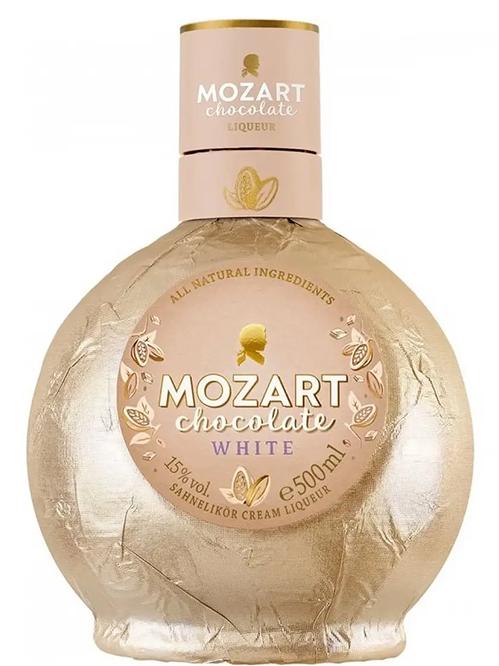Лікер Вайт Чоколат, Моцарт / White Chocolate, Vanilla Cream, Mozart, 15%, 0.5л фото