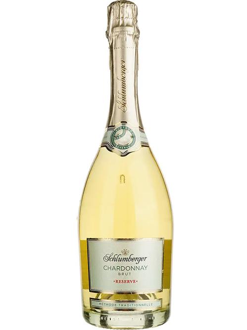 Ігристе вино Шардоне Резерв, Шлюмбергер / Chardonnay Reserve, Schlumberger, біле брют 0.75л фото