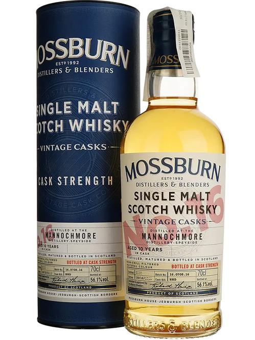 Віскі Моссберн, Вінтаж Каскс №16 Маннокмор / Mossburn, Vintage Casks №16 Mannochmore, 10 років, 56.1%, 0.7л фото