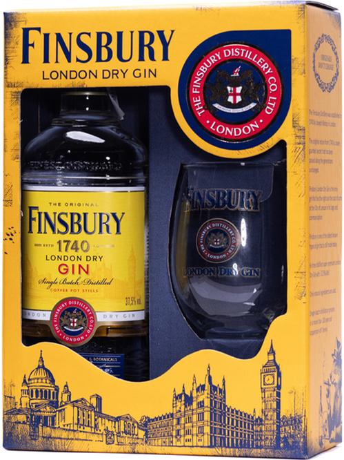 Джин Фінсбері / Finsbury, 37.5%, 0.7л + склянка фото