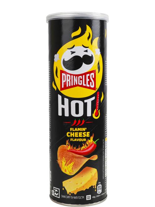 Чипси гострі зі смаком сиру та чилі, Pringles, 160г Чипси гострі зі смаком сиру та чилі, Pringles, 160г фото