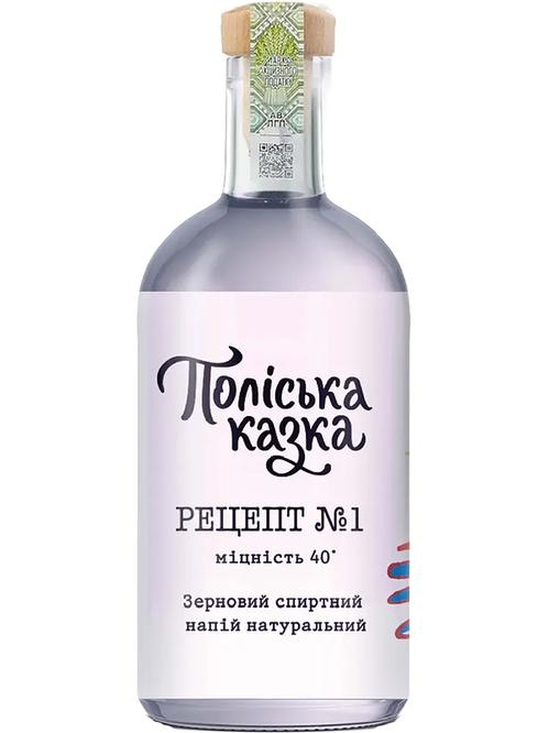 Зерновий спиртний напій Натуральний, Рецепт №1, Поліська казка, 40%, 0.7л фото
