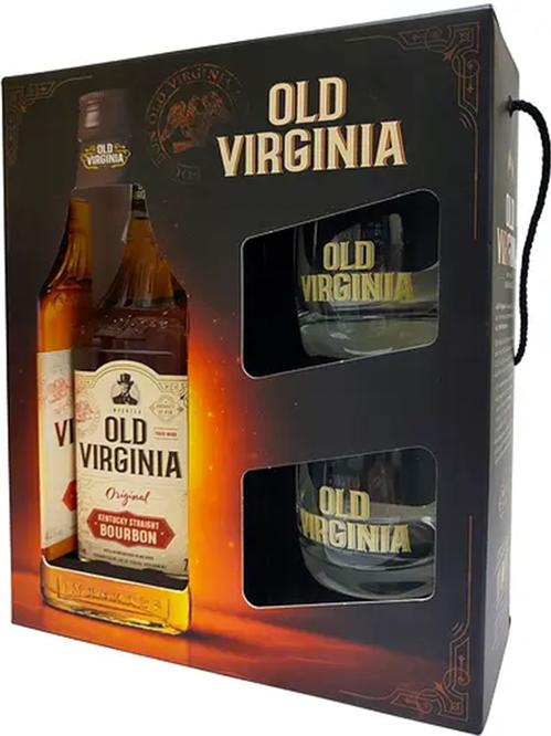 Віскі Олд Вірджинія / Old Virginia, La Martiniquaise, 40%, 0.7л, в подарунковій коробці + 2 склянки Віскі Олд Вірджинія / Old Virginia, La Martiniquaise, 40%, 0.7л, в подарунковій коробці + 2 склянки фото