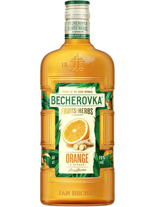 Лікер Бехеровка, Апельсин та Імбир / Becherovka, Orange & Ginger, 20%, 0.5л фото
