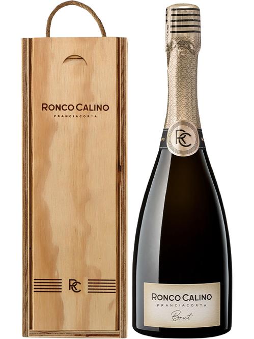 Ігристе вино Франчакорта, Ронко Каліно / Franciacorta, Ronco Calino, біле брют 0.75л фото