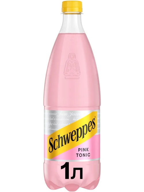 Напій газований Швепс, Пінк Тонік / Schweppes, Pink Tonic, 1л фото