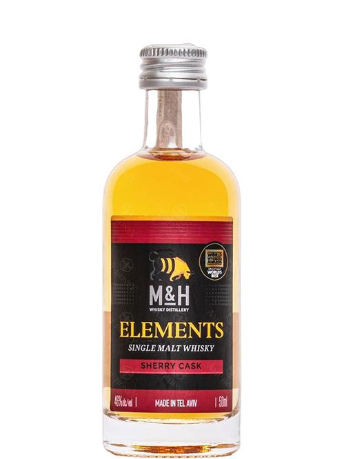 Віскі Елементс, Шері Каск / Elements, Sherry Cask, M&H Distillery, 46%, 0.05л фото