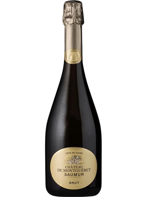 Ігристе вино Шато де Монгере, Сомюр Тет де Кюве / Chateau de Montgueret, Saumur Tete de Cuvee, біле брют 0.75л фото