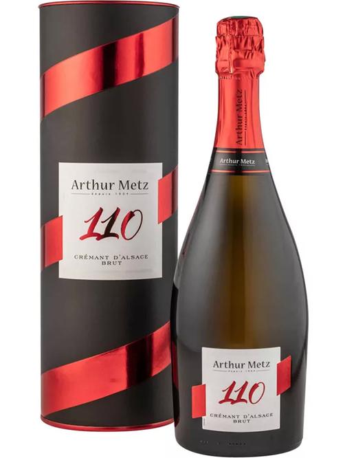Ігристе вино Кюве 110 Анніверсер, Креман д'Ельзас / Cuvee 110 Anniversaire, Cremant d’Alsace, Arthur Metz, біле брют 0.75л фото