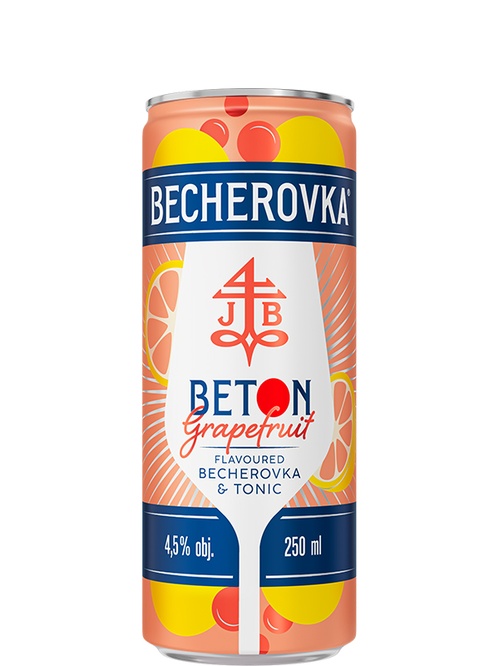 Напій слабоалкогольний Бетон, Грейпфрут / Beton, Grapefruit, Becherovka, з/б, 4.5%, 0.25л Напій слабоалкогольний Бетон, Грейпфрут / Beton, Grapefruit, Becherovka, з/б, 4.5%, 0.25л фото