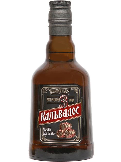 Яблочный спиртной напиток «Кальвадос Прикарпатский»", 40%, 0.5л фото
