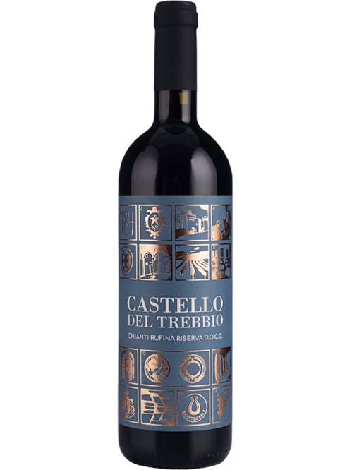 Вино Кастелло дель Треббіо, К’янті Руфіна Різерва / Castello del Trebbio, Chianti Rufina Riserva, червоне сухе 0.75л фото