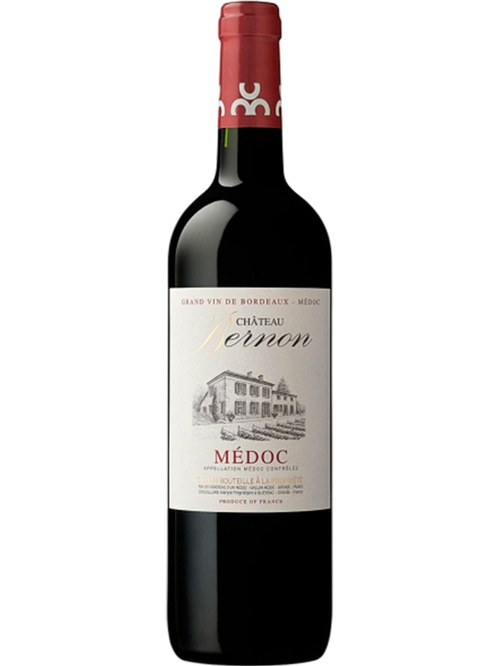 Вино Шато Бернон, Медок / Chateau Bernon, Medoc, Les Vignerons, червоне сухе 0.75л фото