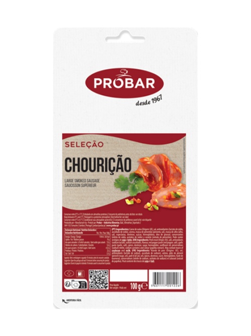 Ковбаса Чорізо / Chorizo, Probar, нарізка 100г Ковбаса Чорізо / Chorizo, Probar, нарізка 100г фото