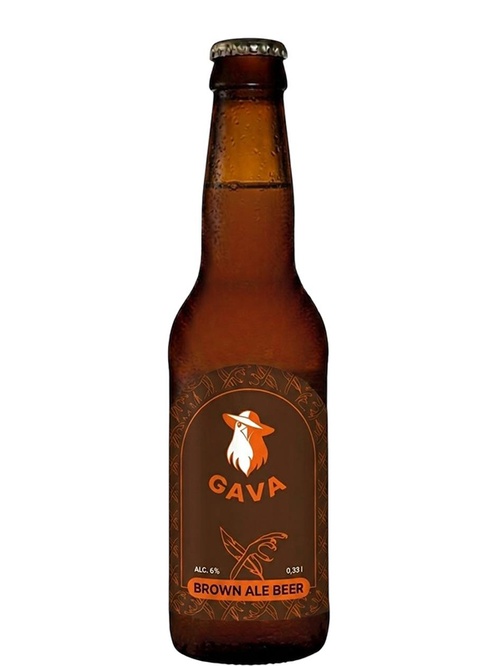 Пиво Гава, Браун Ель / Gava, Brown Ale, 6%, 0.33л Пиво Гава, Браун Ель / Gava, Brown Ale, 6%, 0.33л фото