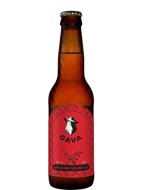 Пиво Гава, Юкрейніен Голден Ель / Gava, Ukrainian Golden Ale, 6%, 0.33л фото