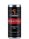 Напій слабоалкогольний Карібба, Ром & Кола / Caribba, Rum & Cola, з/б, 4.5%, 0.25л_photo_1
