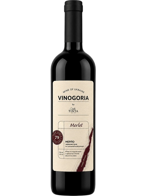 Вино Виногория, Мерло / Vinogoria, Merlot, красное сухое 0.75л Вино Виногория, Мерло / Vinogoria, Merlot, красное сухое 0.75л фото