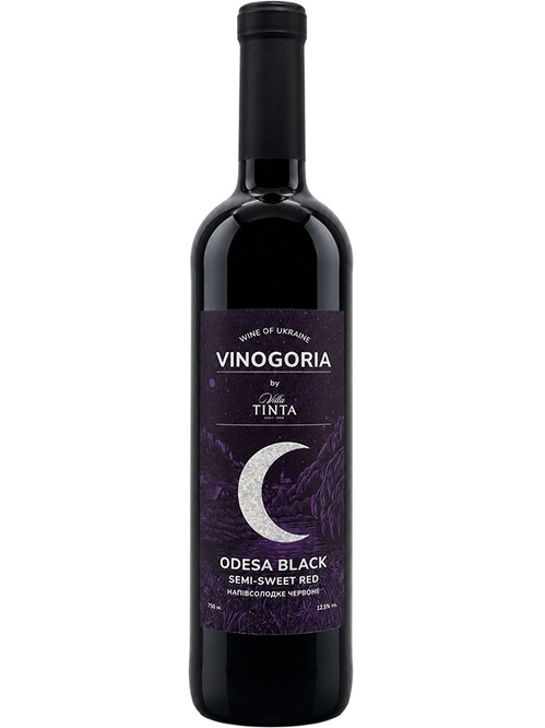 Вино Виногорія, Одеський Чорний / Vinogoria, Odesa Black, червоне напівсолодке 0.75л фото