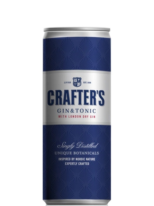 Напій слабоалкогольний Крафтерс, Джин & Тонік / Crafter’s, Gin & Tonic, Liviko, 5.5%, 0.25л Напій слабоалкогольний Крафтерс, Джин & Тонік / Crafter’s, Gin & Tonic, Liviko, 5.5%, 0.25л фото